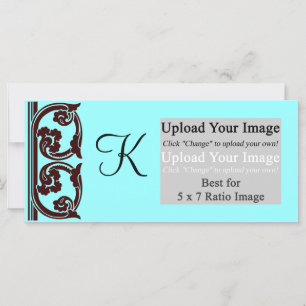 Modèles de carte en rack Turquoise au chocolat Mon