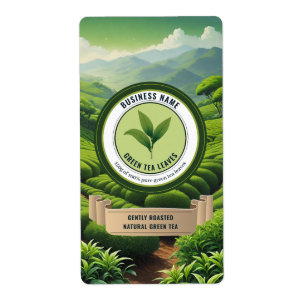Modèles Étiquette de thé vert