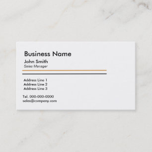 Modèles minimalistes simples de carte de visite bl