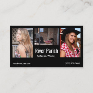 Modèles ou acteurs de carte de visite de Headshot
