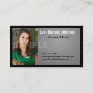 Modèles ou acteurs de carte de visite de Headshot