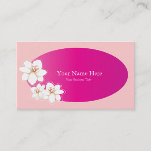 Modèles roses de carte de visite de spa