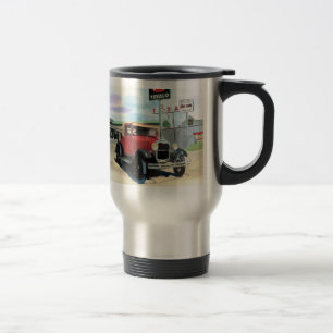 Modelez une tasse de voyage de voiture ancienne