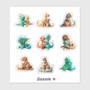 modeling clay collection dinosaures