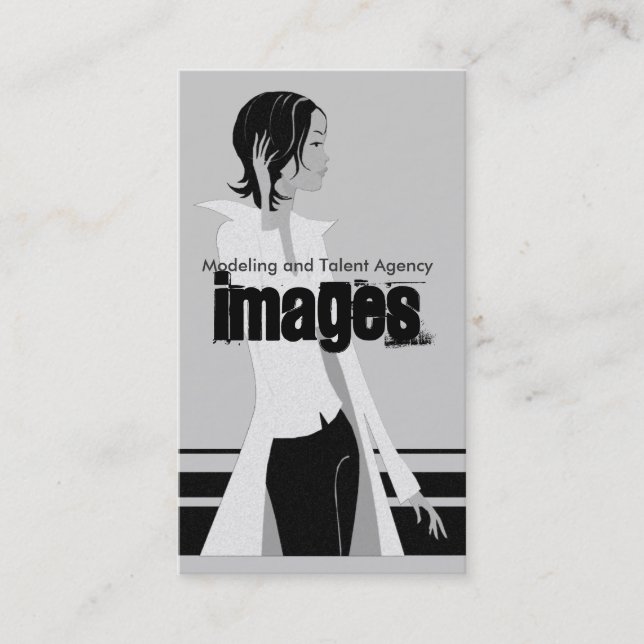 Modelling and Talent Agency Business Cards (Front)