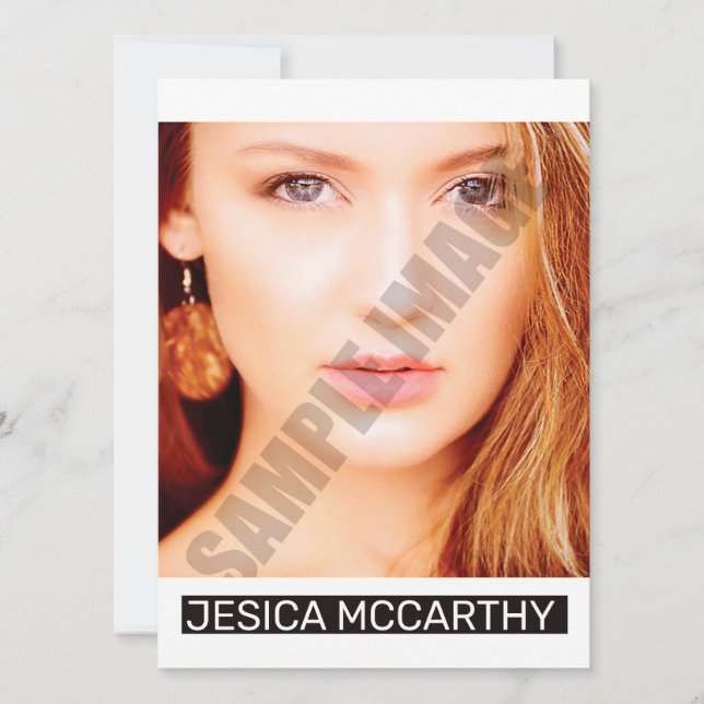 Modelling Comp Card (Front)