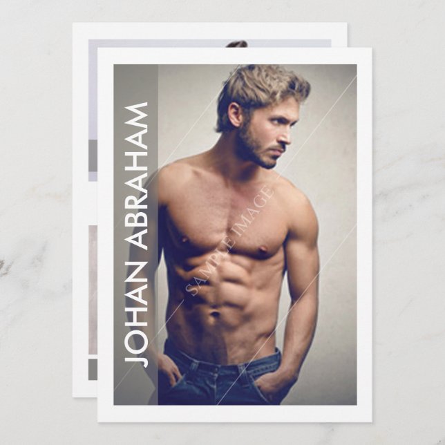 Modelling Comp Card (Front/Back)