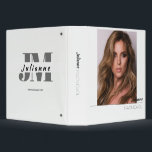 Modelling Portfolio Binder | Custom Photo and Logo<br><div class="desc">Make a great first impression at your next casting call or audition with this custom photo modelling portfolio featuring your name,  photo,  and monogram.</div>