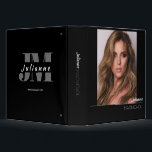 Modelling Portfolio Binder | Custom Photo and Logo<br><div class="desc">Make a great first impression at your next casting call or audition with this custom photo modelling portfolio featuring your name,  photo,  and monogram.</div>