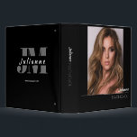 Modelling Portfolio Binder | Custom Photo and Logo<br><div class="desc">Make a great first impression at your next casting call or audition with this custom photo modelling portfolio featuring your name,  photo,  and monogram.</div>
