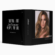 Modelling Portfolio Binder | Custom Photo and Logo