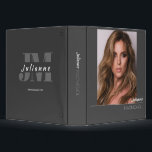 Modelling Portfolio Binder | Custom Photo and Logo<br><div class="desc">Make a great first impression at your next casting call or audition with this custom photo modelling portfolio featuring your name,  photo,  and monogram.</div>