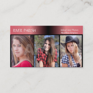 Models and Actors Headshot Business Card