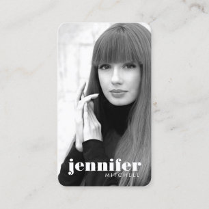 Models and Actors Modern Headshot V Business Card