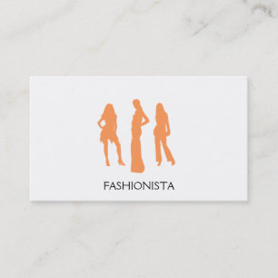 Models (orange) business card