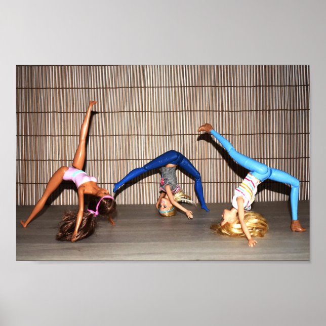 Models Working Out. Poster (Front)