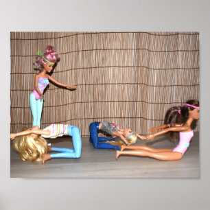 Models Working Out. Poster