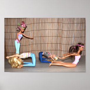 Models Working Out. Poster