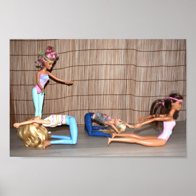 Models Working Out. Poster (Front)