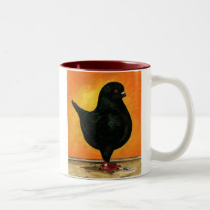 Modena Black Schietti Pigeon Two-Tone Coffee Mug