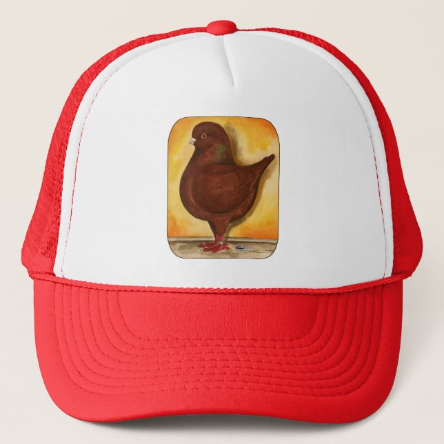 Modena Red Schietti Pigeon Trucker Hat (Front)