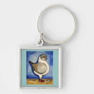 Modena Silver Gazzi Pigeon Keychain