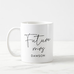 Modenr minimalist Future Mrs personalized Coffee Mug