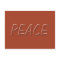 Moderate Black and White Popping Peace Word