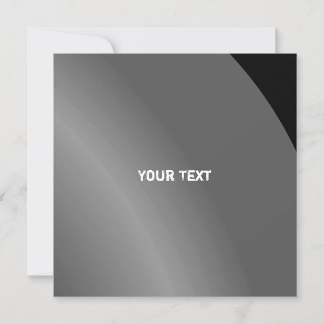 Moderate Black Modern Shaded Qr Code Card (Front)