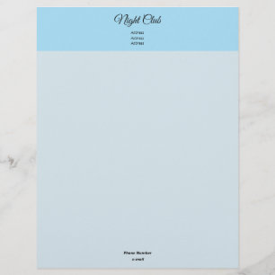 Moderate Cyan Ordinate Colour Mix Letterhead