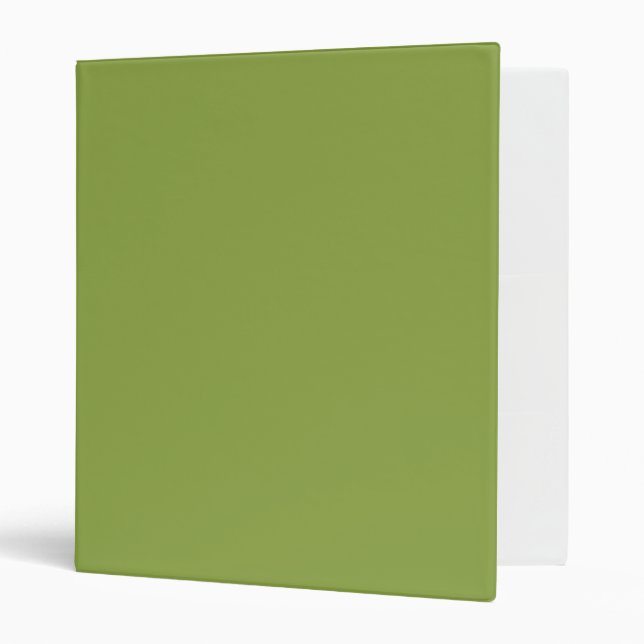 Moderate Lime Green Solid Colour Binder (Front/Inside)