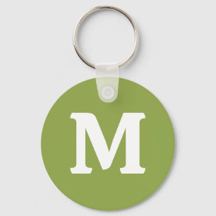 Moderate Lime Green Solid Colour Keychain