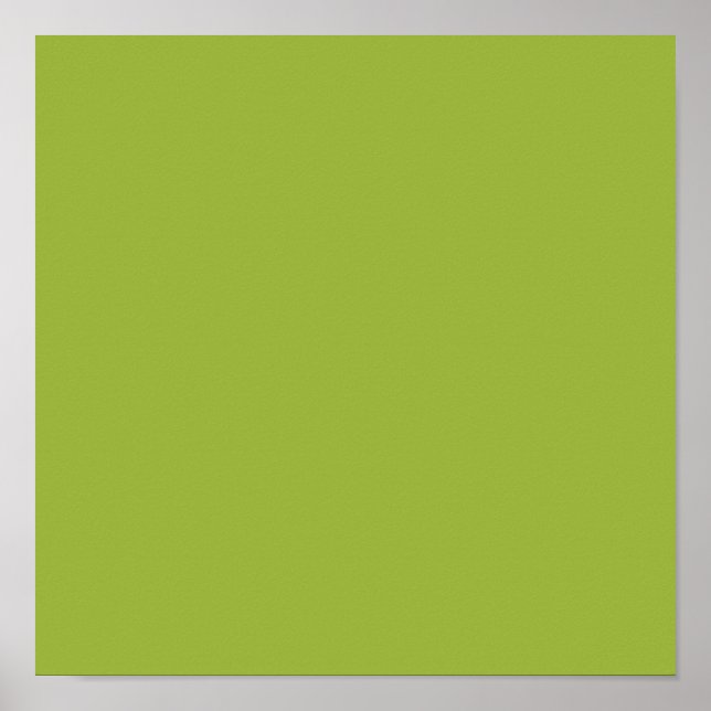    Moderate lime green (solid colour) yellow- gree Poster (Front)