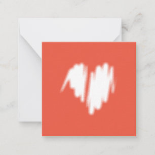 Moderate White Graffiti Sprayed Heart Image Card