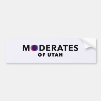 Moderates of Utah Bumper Sticker