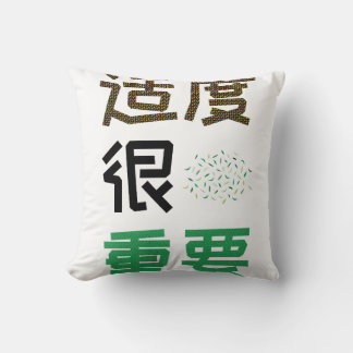 Moderation is important SC Throw Pillow