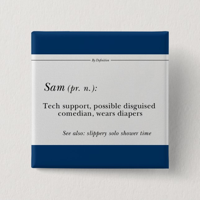 Moderator Sam Button (Front)