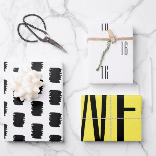 MOdern 16th birthday party wrapping paper