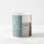 Modern 16th birthday simple stylish elegant script coffee mug<br><div class="desc">Modern 16th birthday simple stylish elegant script & geometric sixteenth birthday invite. Modern geometric backer pattern. Part of a collection. Colour can be changed.</div>
