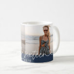 Modern 16th birthday simple stylish elegant script coffee mug<br><div class="desc">Modern 16th birthday simple stylish elegant script & geometric sixteenth birthday invite. Modern geometric backer pattern. Part of a collection. Color can be changed.</div>