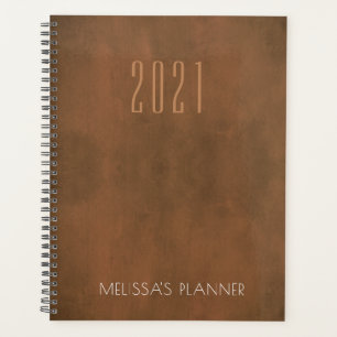 Modern 2021 Elegant Personalized Name Planner
