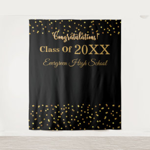 Modern 2024 Graduation Photo Booth Backdrop Tapestry