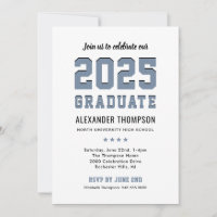 Modern 2025 Graduate Slate Graduation Party