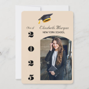 Modern 2025 Graduation Party Multi Photo Invitation