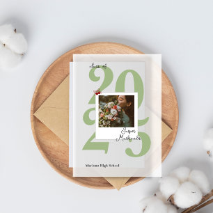 Modern 2025 Photo Acrylic Graduation Announcement