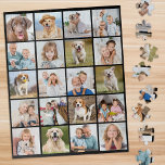 Modern 20 Photo Collage Personalized 520 piece Jigsaw Puzzle<br><div class="desc">Unlock the joy of shared memories with our Cherished Memories 20-Photo Collage Jigsaw Puzzle. This delightful puzzle is perfect for celebrating the special moments with family, friends, pets, and grandparents. Whether it's a collection of your favourite snapshots from a family vacation, a series of heartwarming pet photos, or timeless images...</div>