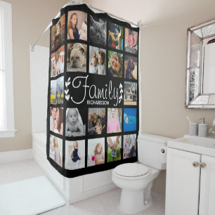 Modern 22 Family Photo Collage & Name