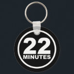 Modern - 22 Minutes Keychain<br><div class="desc">Modernized version of the logo being used for the last 5-6 seasons.  This Hour Has 22 Minutes is a weekly satire of current events combining news parody,  sketch comedy,  and spoof editorials. Tune in Tuesdays on CBC at 8:30pm | 9:00pm NT. http://www.cbc.ca/22minutes/</div>
