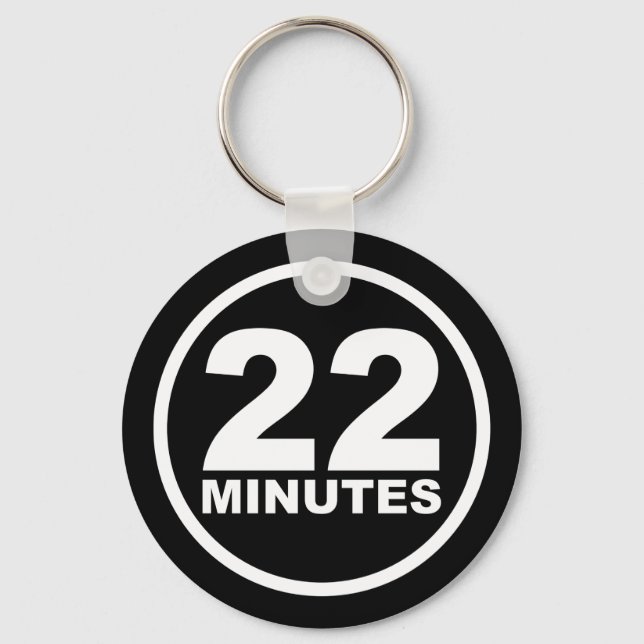 Modern - 22 Minutes Keychain (Front)