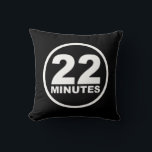 Modern - 22 Minutes Throw Pillow<br><div class="desc">Modernized version of the logo being used for the last 5-6 seasons.  This Hour Has 22 Minutes is a weekly satire of current events combining news parody,  sketch comedy,  and spoof editorials. Tune in Tuesdays on CBC at 8:30pm | 9:00pm NT. http://www.cbc.ca/22minutes/</div>